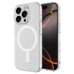 Apple iPhone 16 Pro Max Kılıf Magneticsafe Şeffaf Silikon - Şeffaf-3
