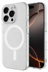 Apple iPhone 16 Pro Max Kılıf Magneticsafe Şeffaf Silikon - Şeffaf-1