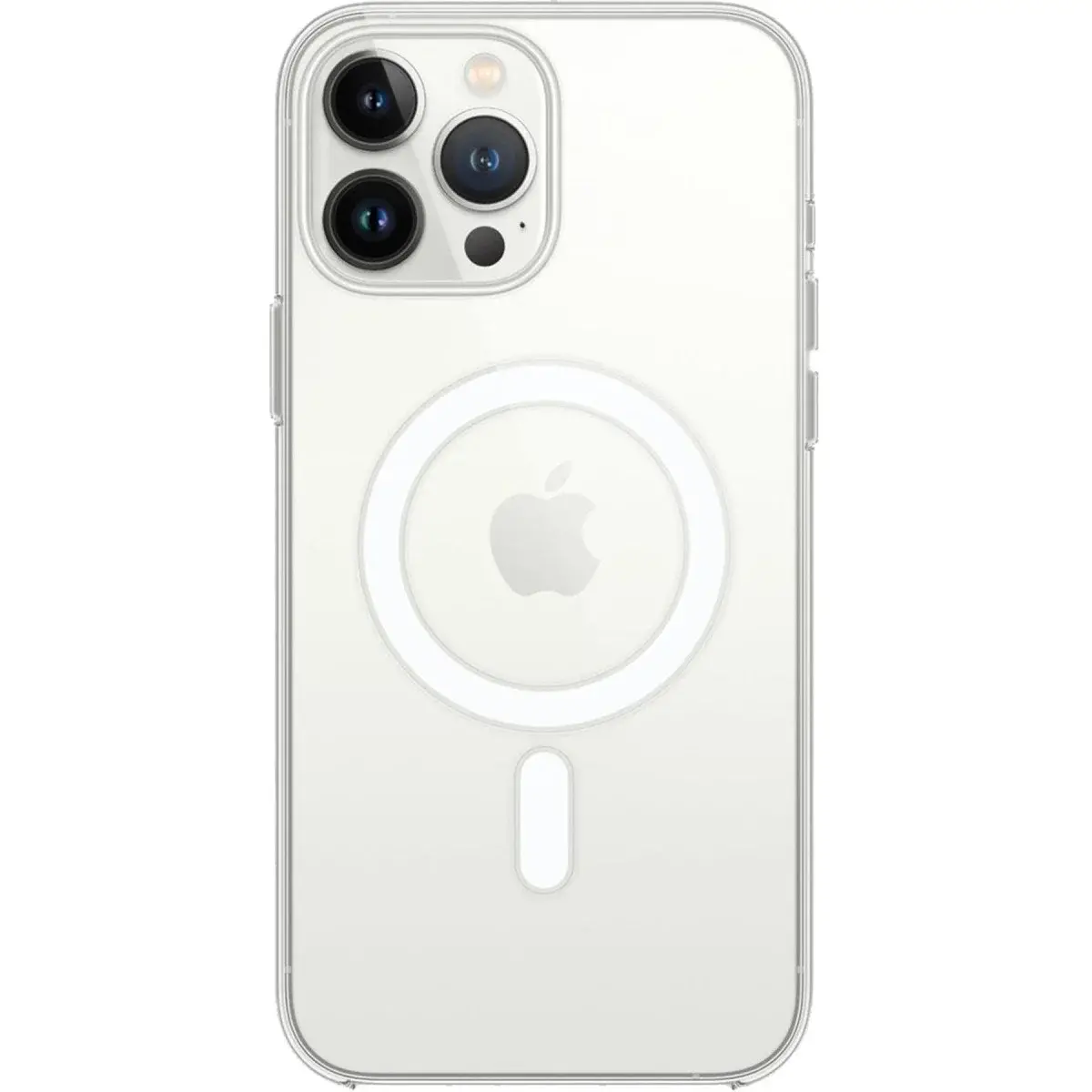 Apple İphone 15 Pro Max Kılıf Magneticsafe Şeffaf Silikon - Şeffaf