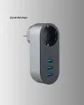 Çocuk Korumalı Termal Priz – 3'lü USB Şarj ve Akım Koruması-3