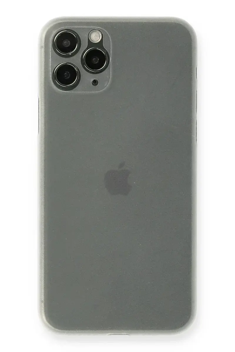 Apple iPhone 11 Pro Max Kılıf PP Ultra İnce Kapak - Beyaz