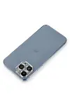 Apple iPhone 12 Pro Metal Kamera Lens Koruma Cam - Gümüş-1