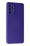 Samsung Galaxy A72 Kılıf Nano içi Kadife Silikon - Mor-2