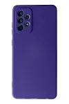 Samsung Galaxy A72 Kılıf Nano içi Kadife Silikon - Mor-1
