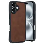 Apple iPhone 16 Kılıf Aras Deri Kapak - Taba-3