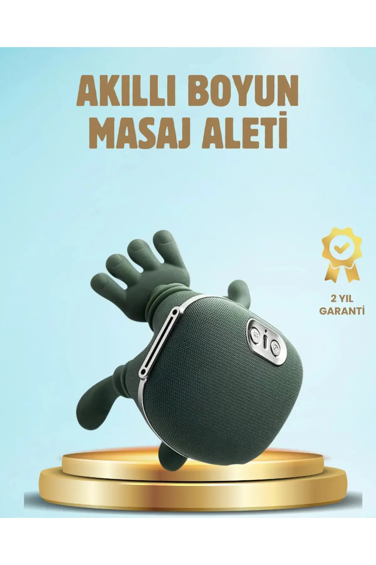Isıtmalı Boyun ve Omuz Masaj Aleti Kablosuz Rahatlatıcı