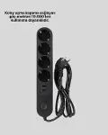 Akıllı Akım Dengelemeli 4’lü Çoklu Priz Type-C ve USB Çıkışlı-4