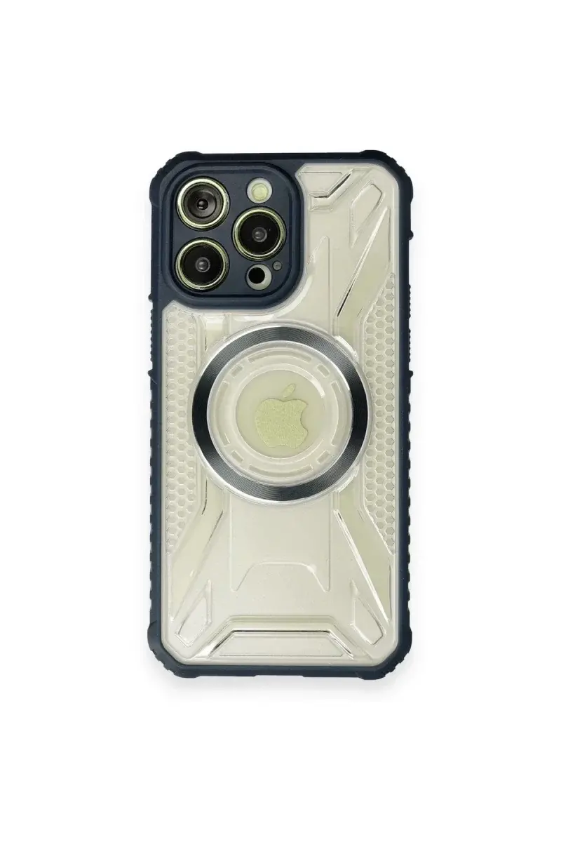 Apple iPhone 12 Pro Max Kılıf Prag Magneticsafe Kapak - Lacivert