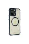 Apple iPhone 12 Pro Max Kılıf Prag Magneticsafe Kapak - Lacivert-2