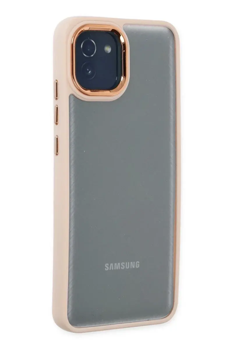 Samsung Galaxy A03 Kılıf Dora Kapak - Pudra