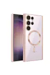 Samsung Galaxy S24 Ultra Kılıf Kross Magneticsafe Kapak - Rose-1