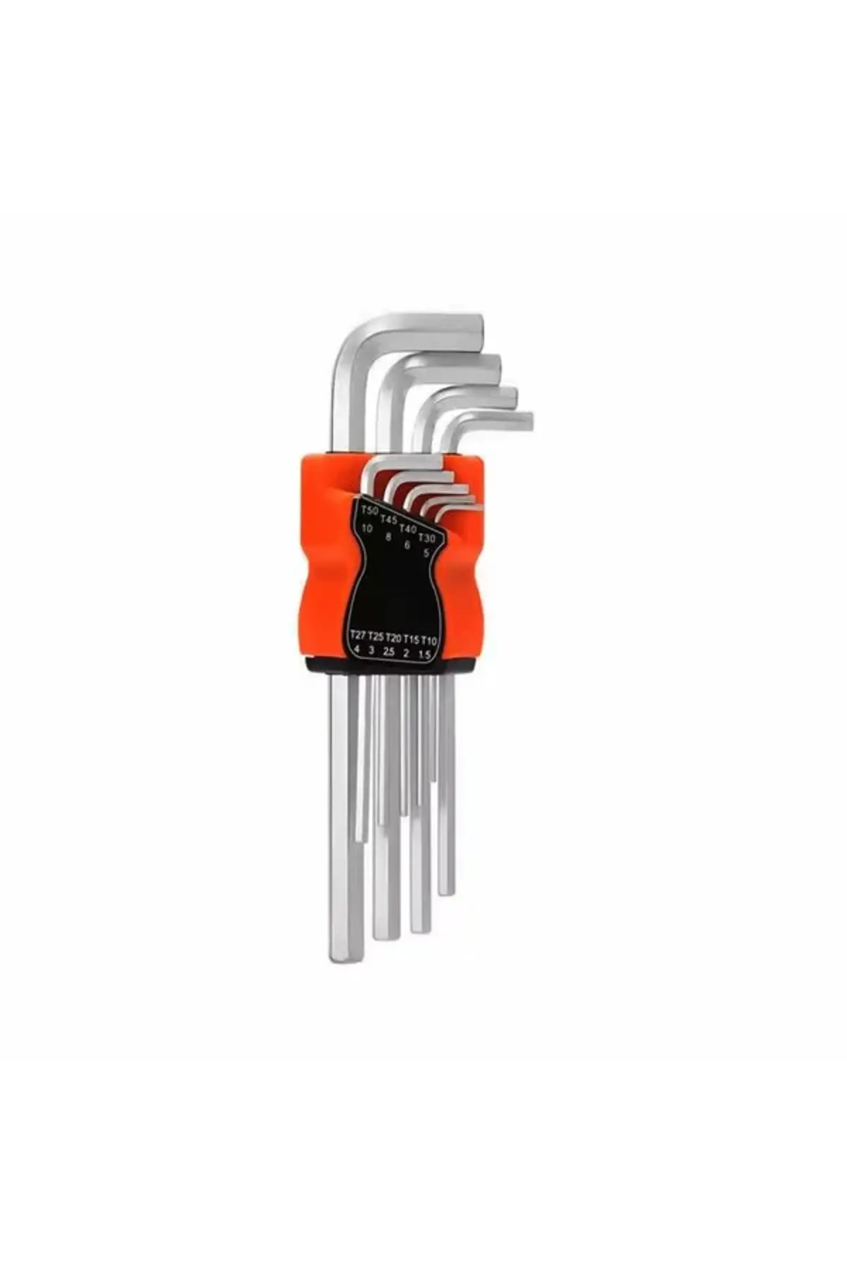 9 Parça Krom Uzun - Düz Alyan 180MM