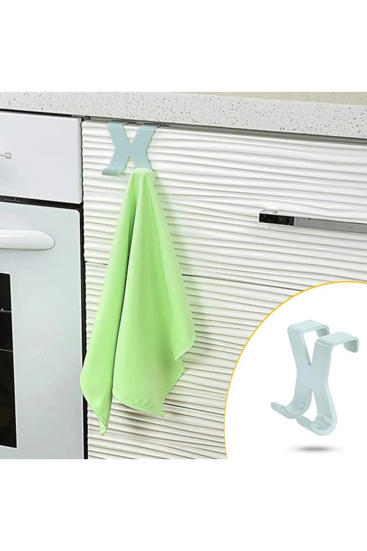 Mutfak Banyo Dolap Kapağına Takılan Meta Havlu Askılığı Aparatı