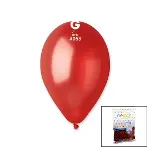 GM-110-53 METALİK - KIRZI BALON 11'' - 28CM - 100 PARÇA-1