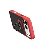 Apple İphone 17 Pro Montreal Yüzüklü Silikon Kapak - Kırmızı-3