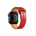 Apple Watch 42mm Kr415 Luaz Deri Kordon (saat Değildir) - Kırmızı-1
