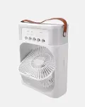 3’ü 1 Arada Mini Klima Fan USB Şarjlı, 7 Renk Gece Lambalı ve Nemlendirici-4