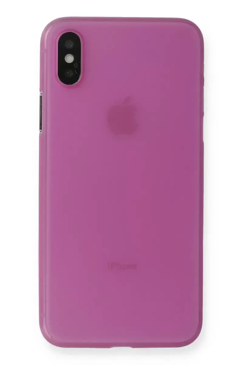 Apple iPhone X Kılıf PP Ultra İnce Kapak - Pembe