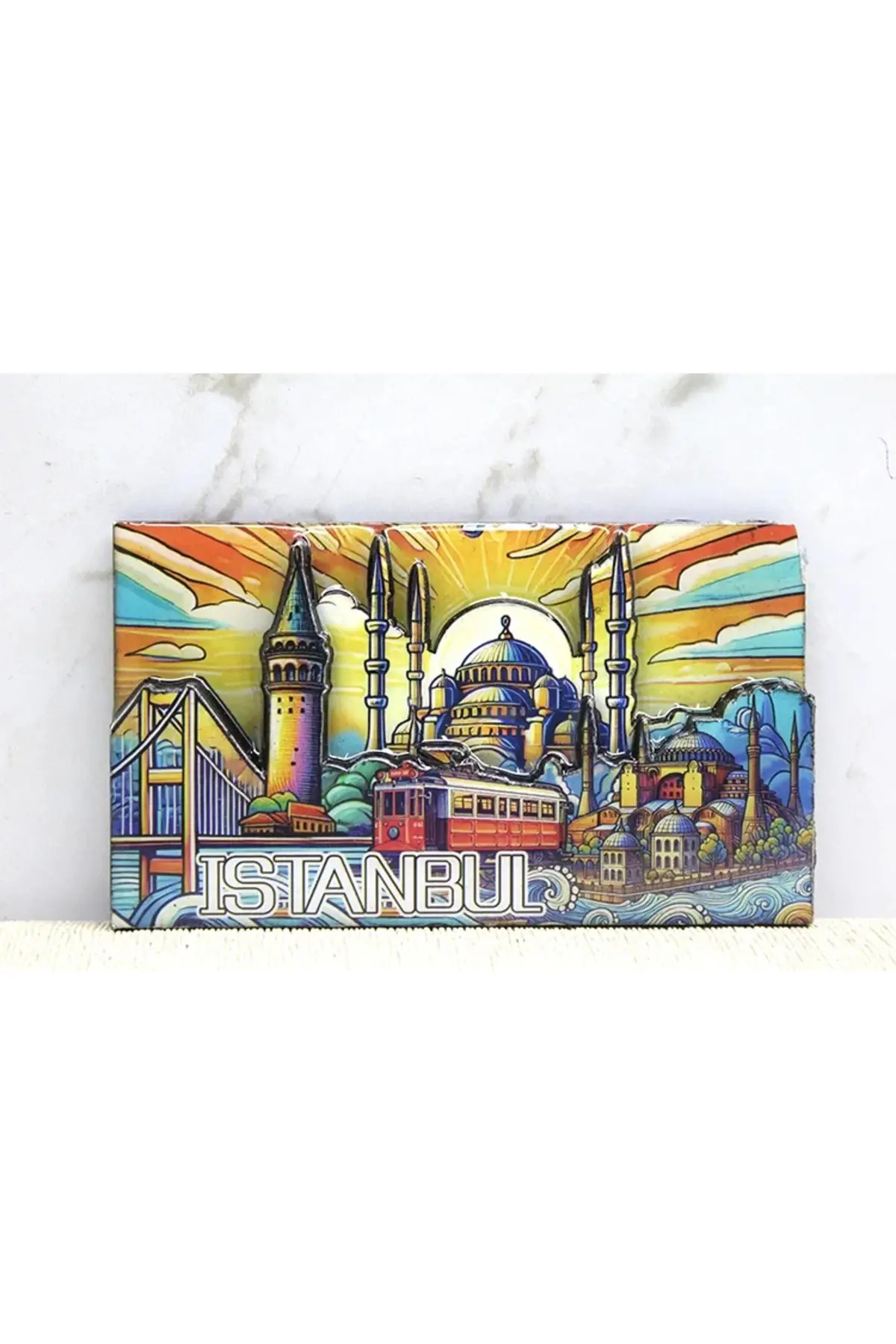 Ahşap İstanbul Temalı Magnet Alk4365