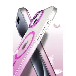 Apple İphone 14 Glossy Magsafe Kapak - Çöl Titanyum-3