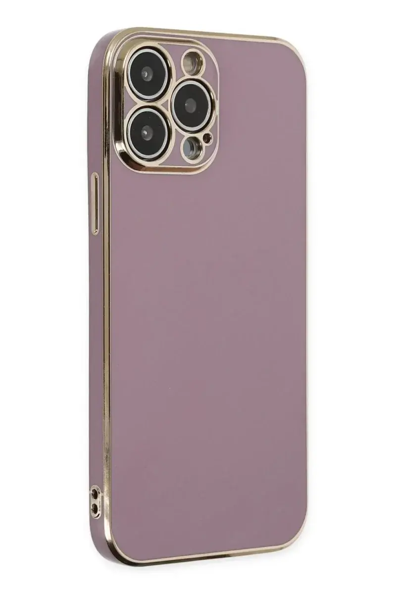 Apple iPhone 14 Pro Kılıf Volet Silikon - Mor