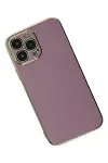 Apple iPhone 14 Pro Kılıf Volet Silikon - Mor-3