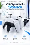 Dualsense Şarj İstasyonu PS5 Modeli İçin Hızlı Şarj Özelliği ile Kullanım Kolaylığı Adaptör Dahil-1