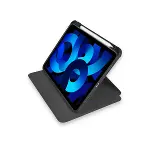 İpad Pro 11 (2021) Kılıf Ling 360 Kalemlikli Tablet Kılıf - Siyah-2