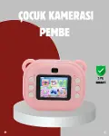 Anında Baskı Özellikli Çocuk Kamerası – 24MP HD Çift Lens, 32GB Hafıza ve Oyun Modu-1