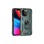 Apple İphone 13 Pro Kılıf Sofya Yüzüklü Silikon Kapak - Yeşil-1