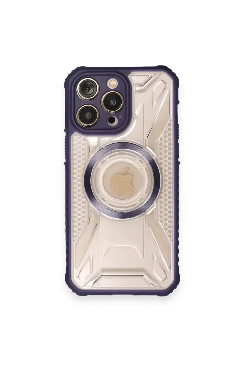 Apple iPhone 12 Pro Kılıf Prag Magneticsafe Kapak - Derin Mor