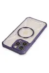 Apple iPhone 12 Pro Kılıf Prag Magneticsafe Kapak - Derin Mor-3