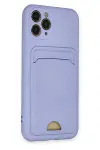 Apple iPhone 11 Pro Kılıf Kelvin Kartvizitli Silikon - Lila-2