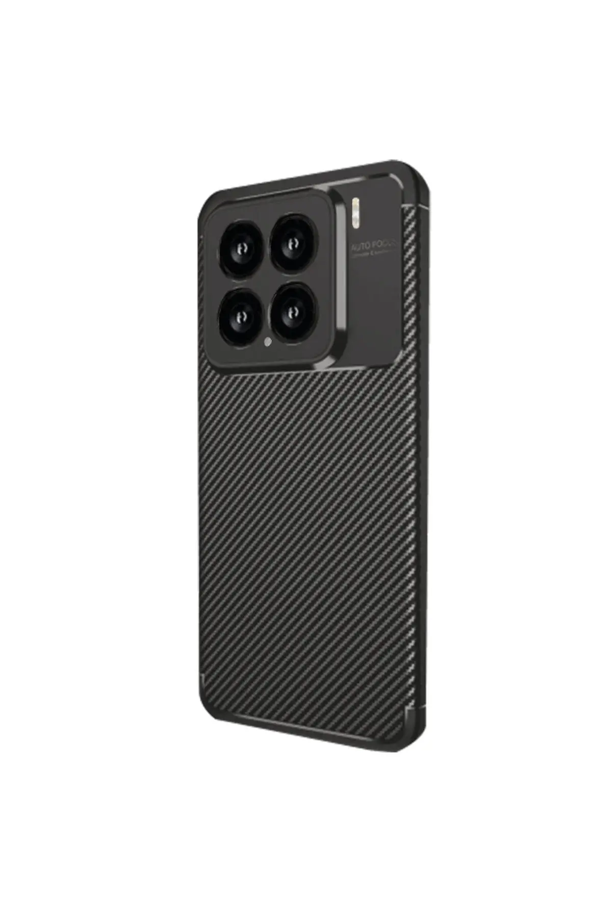 Xiao 15 Kılıf Auto Focus Karbon Kapak - Siyah