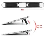 2 Kademeli Katlanabilir ve Yapışkanlı Laptop Standı Siyah-2