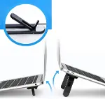 2 Kademeli Katlanabilir ve Yapışkanlı Laptop Standı Siyah-1