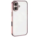 Apple iPhone 16 Plus Kılıf Razer Lensli Silikon - Pembe-2