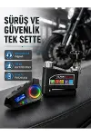 Bluetooth 5.4 İntercom ve Alarmlı Disk Kilidi Seti Güçlü Ses ve Güvenlik-1