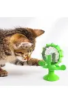 Vantuzlu Zilli İnteraktif Dönebilen Mama Kaplı Renkli Eğlenceli Eğitici Kedi Oyuncağı-2