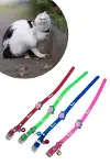 Çıngıraklı Zilli Sevimli Renkli Slikon Kedi Köpek Boyun Tasması-2