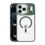 Joko Apple İphone 17 Pro Max Rem Lensli Magsafe Standlı Kapak - Koyu Yeşil-1