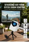 HD Ayaklı Portatif Projeksiyon Cihazı Android İşlemcili Sinema Projektörü-1