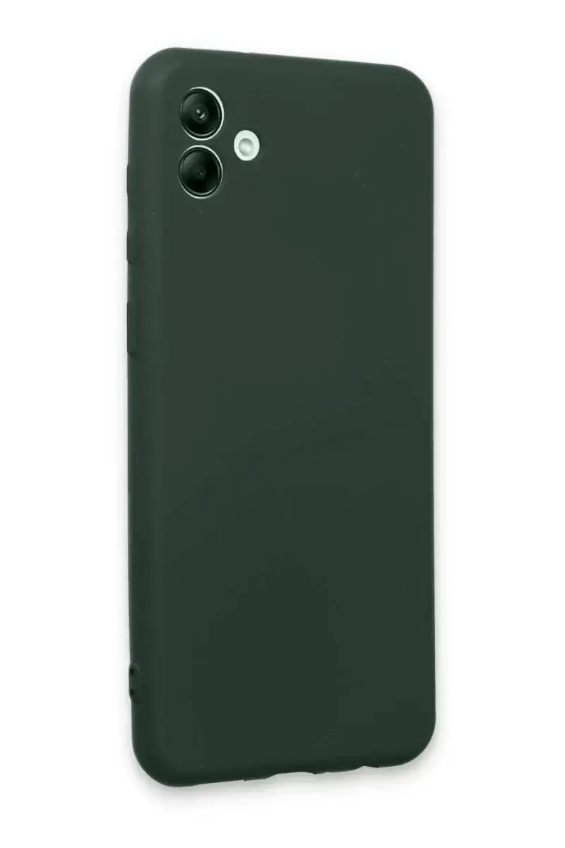 Samsung Galaxy A04E Kılıf First Silikon - Koyu Yeşil