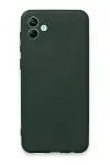 Samsung Galaxy A04E Kılıf First Silikon - Koyu Yeşil-2
