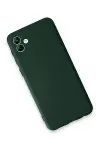 Samsung Galaxy A04E Kılıf First Silikon - Koyu Yeşil-3