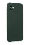 Samsung Galaxy A04E Kılıf First Silikon - Koyu Yeşil-1