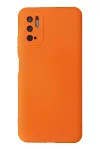 Xiao Red Note 10 5G Kılıf Nano içi Kadife Silikon - Turuncu-1