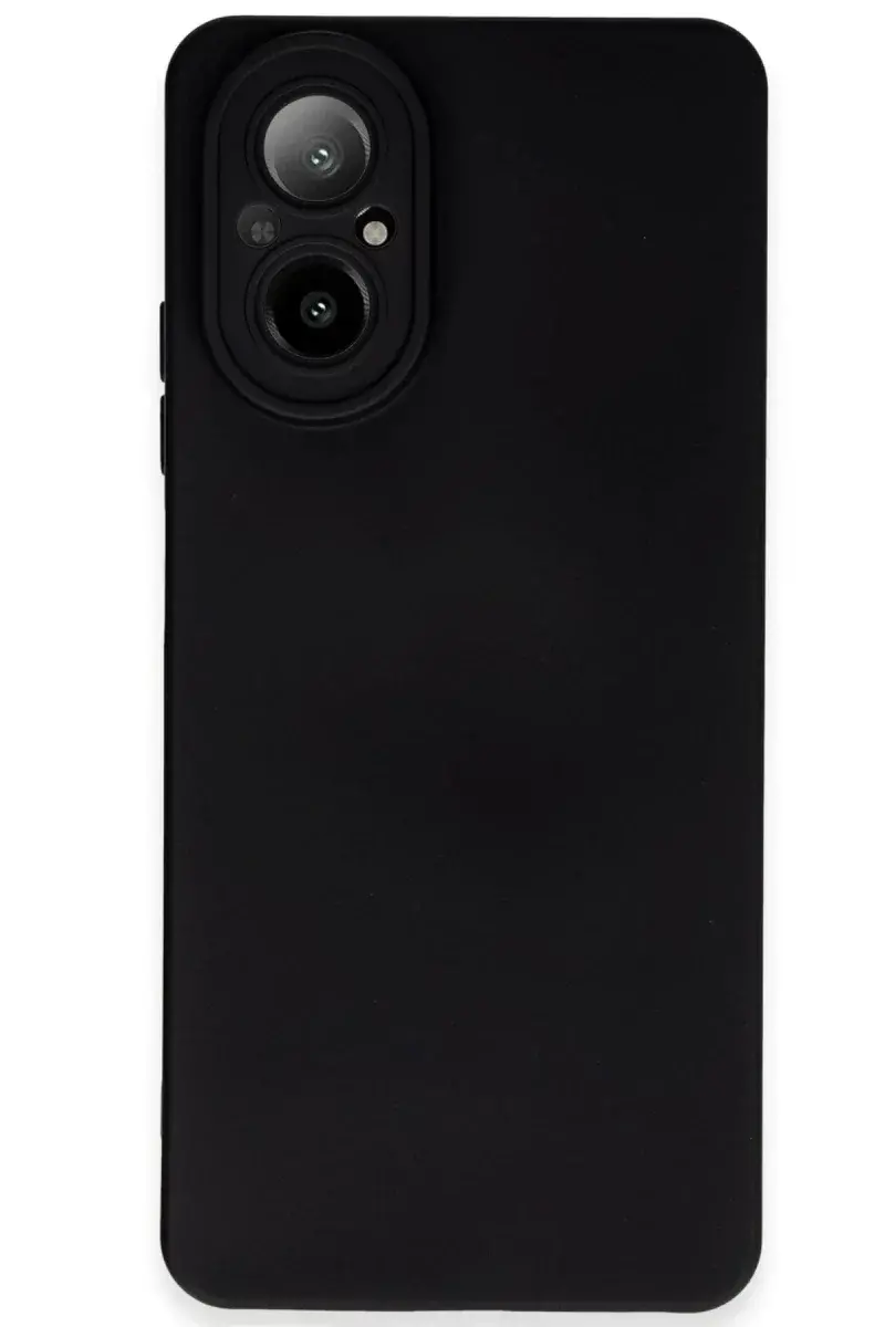 Realme 12 Lite Kılıf Nano içi Kadife Silikon - Siyah