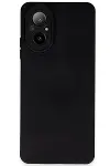 Realme 12 Lite Kılıf Nano içi Kadife Silikon - Siyah-1
