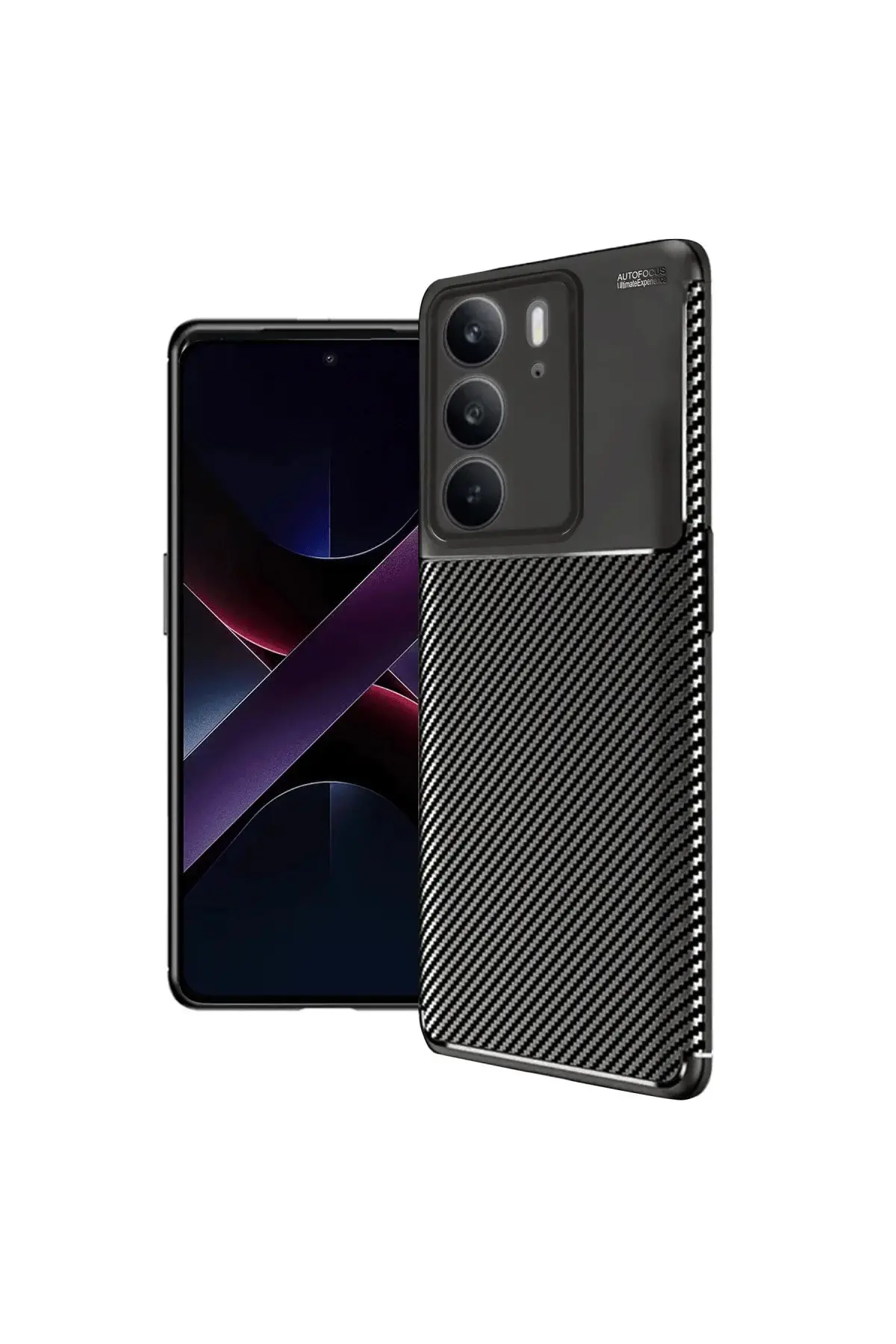 Realme C75 4g Auto Focus Karbon Kapak - Siyah